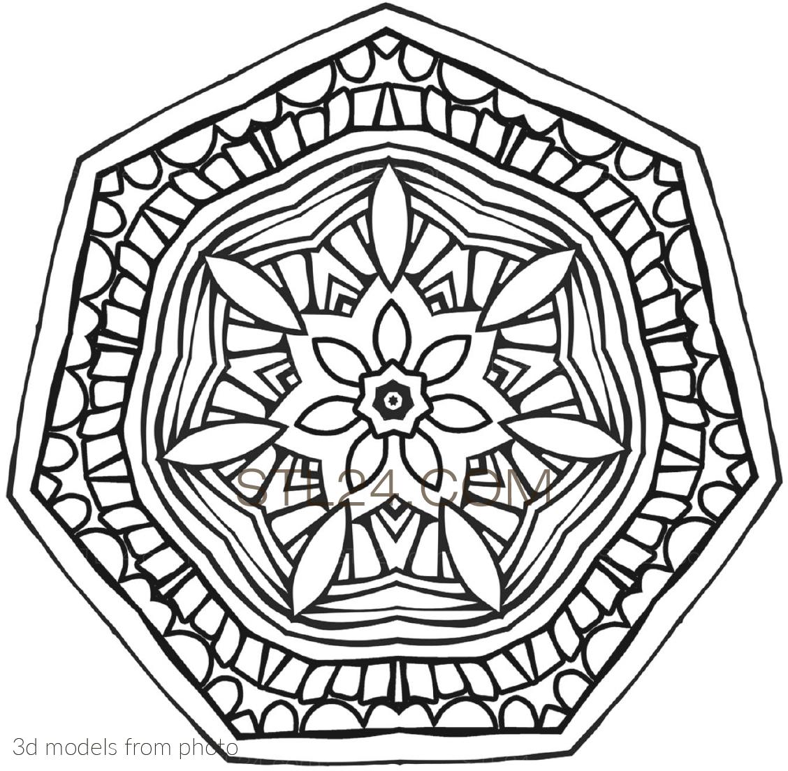 Розетки (ROSETTE_0229 -  | 3D model 3DSMAX / OBJ / STL) 3D модель для ЧПУ станка